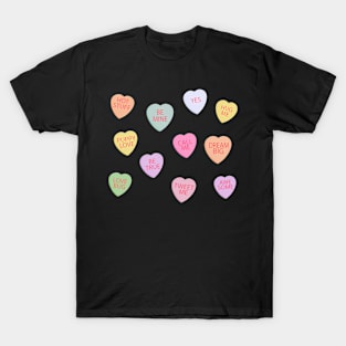 Happy Day Candy Conversation Hearts T-Shirt